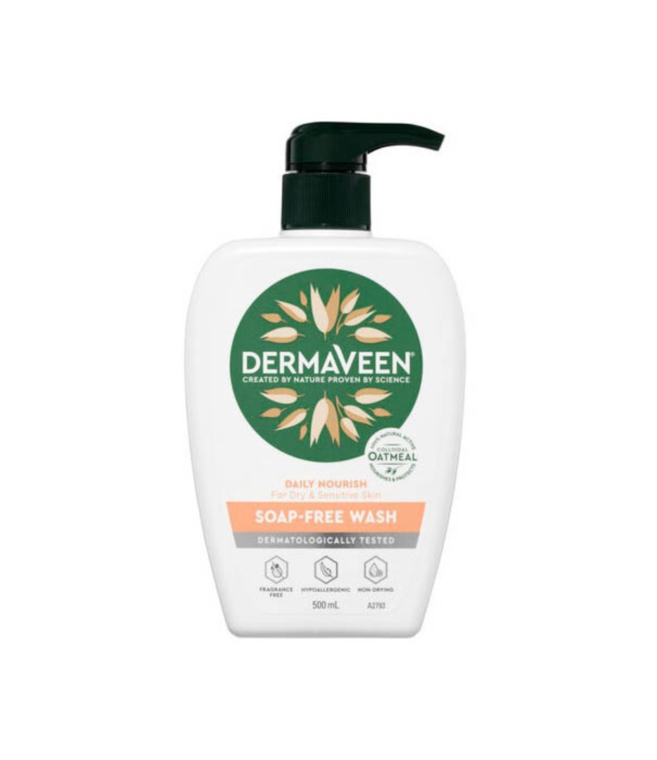 DermaVeen Daily Nourish Soap-Free Wash 500mL image 0